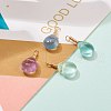 Natural Fluorite Pendants PALLOY-JF00607-5