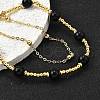 Natural Obsidian Bracelets BJEW-D330-01G-03-2