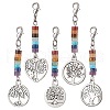 Alloy Tree of Life Pendant Decorations HJEW-JM02062-1