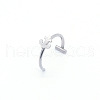 Anti-Tarnish 304 Stainless Steel 20 Gauge Fake Lip Rings Piercing Jewelry WGC994D-06-1