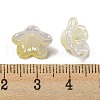 Iridescent Acrylic Bead Caps X-OACR-C021-08E-3