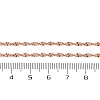 Brass Singapore Chains Necklaces for Women NJEW-D302-36RG-4