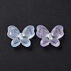Transparent Frosted Acrylic Beads X-OACR-P013-32M-4