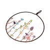 Chakra Natural Mixed Stone Chip Copper Wire Wrapped Big Pendants HJEW-K046-01R-3