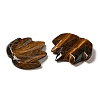 Natural Tiger Eye Carved Pendants G-K353-01J-2