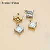 304 Stainless Steel Rhinestone Claw Settings STAS-U042-03B-P-4