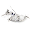 Zinc Alloy Crystal Rhinestone Brooches JEWB-I031-08A-3