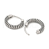 316 Surgical Stainless Steel Hoop Earrings EJEW-D096-09N-AS-2