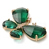 Rack Plating Brass Clear Cubic Zirconia Pendants KK-N255-11G-06-RS-2