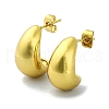 Ion Plating(IP) 304 Stainless Steel Stud Earrings EJEW-C071-02B-G-1