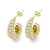 Rack Plating Brass Teardrop Stud Earrings EJEW-Z035-07G-1