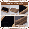Wood Medal Storage Magnetic Boxes CON-WH0088-94B-02-4