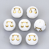 Electroplate Glass Beads EGLA-S178-11I-02-1