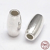 Oval 925 Sterling Silver Beads STER-F012-19A-2