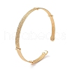 Brass Open Cuff Bangles BJEW-A144-01B-2