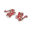 Alloy Enamel Kitten Pendants ENAM-P033-1-2