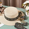 10 Yards Ethnic Style Polyester Jacquard Flower Ribbons SRIB-WH0011-203A-5