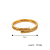 Elegant Stainless Steel Double-strands Spring Bangles for Women IT0420-2-2