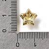 Brass Micro Pave Cubic Zirconia Beads KK-D379-01G-05-3