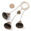 Iron Bell Pendant Decoration HJEW-JM02485-3