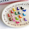 Opaque Acrylic European Beads OACR-M027-01L-1