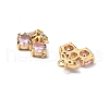 Brass Micro Pave Cubic Zirconia Pendants KK-A259-22G-02-2