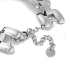 Non-Tarnish 304 Stainless Steel Panther Chain Bracelets for Women Men BJEW-Q343-01P-3