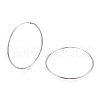 Anti-Tarnish Rhodium Plated 925 Sterling Silver Earring Hoop STER-T007-112P-02-3