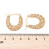Brass Hoop Earrings for Women EJEW-G436-01G-5