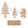 Undyed Platane Wood Home Display Decorations DJEW-CA0001-01-4