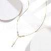 925 Sterling Silver Pendant Necklace NJEW-L116-14G-2