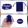  60Pcs Rectangle Velvet Drawstring Pouches TP-NB0001-66C-2