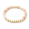 Polymer Clay Heishi Beads Bracelets Set BJEW-JB07242-05-4