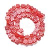 Handmade Millefiori Lampwork Beads Strands LAMP-F035-09F-2