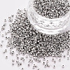 Plated Glass Cylinder Beads SEED-S047-E-007-1