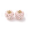 Handmade Resin Indonesia Round Beads IPDL-P005-24AS-01-1
