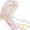 18 Yards 6 Colors Polyester & Polycotton Pleated Ribbons Sets SRIB-M012-01-2