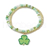 Glass Seed Beaded Multi-strand Bracelets BJEW-MZ00135-3