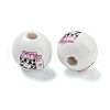 Natural Wood European Beads WOOD-F014-01F-1