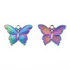 Ion Plating(IP) 201 Stainless Steel Pendants STAS-N098-227M-1