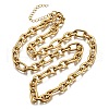 304 Stainless Steel Cable Chain Necklaces NJEW-R023-11G-4