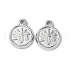 Non-Tarnish 304 Stainless Steel Charms STAS-C066-18P-2