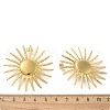 Ion Plating(IP) 304 Stainless Steel Flower Stud Earrings for Women EJEW-M089-09G-5