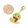Snake MIYUKI Delica Beaded Pendant Decorations HJEW-MZ00199-4