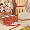 12M Polyester Glitter Wavy Fringe Trim Ribbon OCOR-WH0003-031C-4