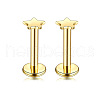 Star Stainless Steel Internally Threaded Labrets WG955BE-08-1