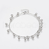 Tarnish Resistant 304 Stainless Steel Anklets AJEW-G016-02P-1