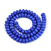 Opaque Spray Painted Glass Beads GLAA-ZX008-8mm-18D-2