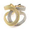 Iron Cuff Bangles for Women BJEW-L629-13GP-2