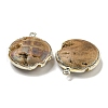 Electroplated Natural Druzy Agate Pendants G-A229-01B-2
